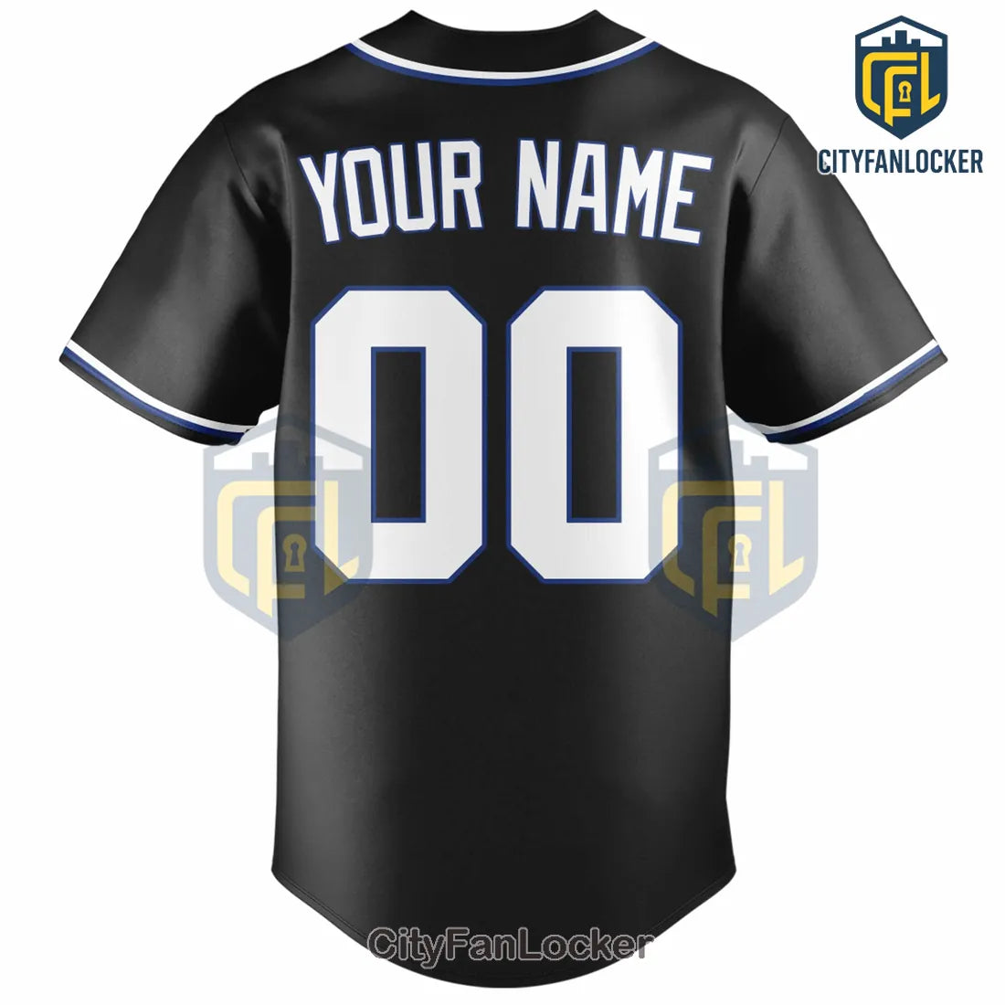 Toronto Blue Jays Black Custom MLB Replica Baseball Jersey