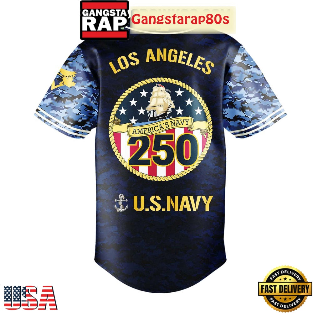 Toronto Blue Jays Celebration Happy Birthday US Navy 250 Years 2025 Special Baseball Jersey