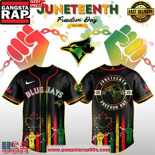 Toronto Blue Jays Juneteenth Day 2025 Special Baseball Jersey Shirt