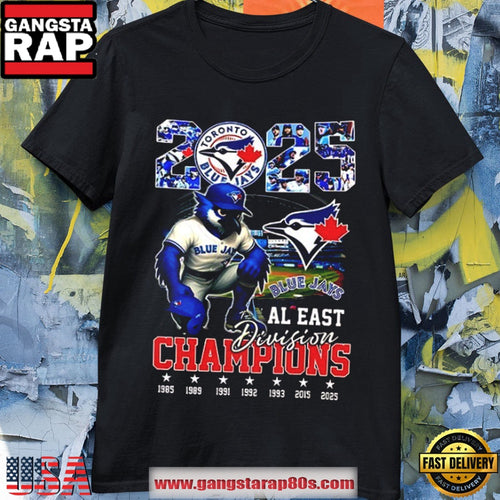Toronto Blue Jays MLB 2025 AL East Division 7X Champions Mascot T Shirt