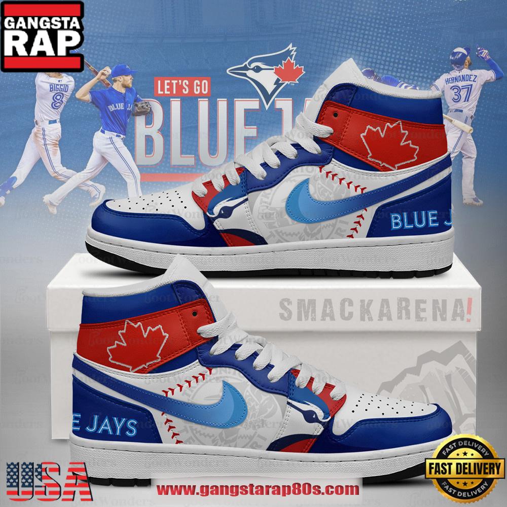 Toronto Blue Jays MLB Trending Sneakers Air Jordan 1 High Top Shoes