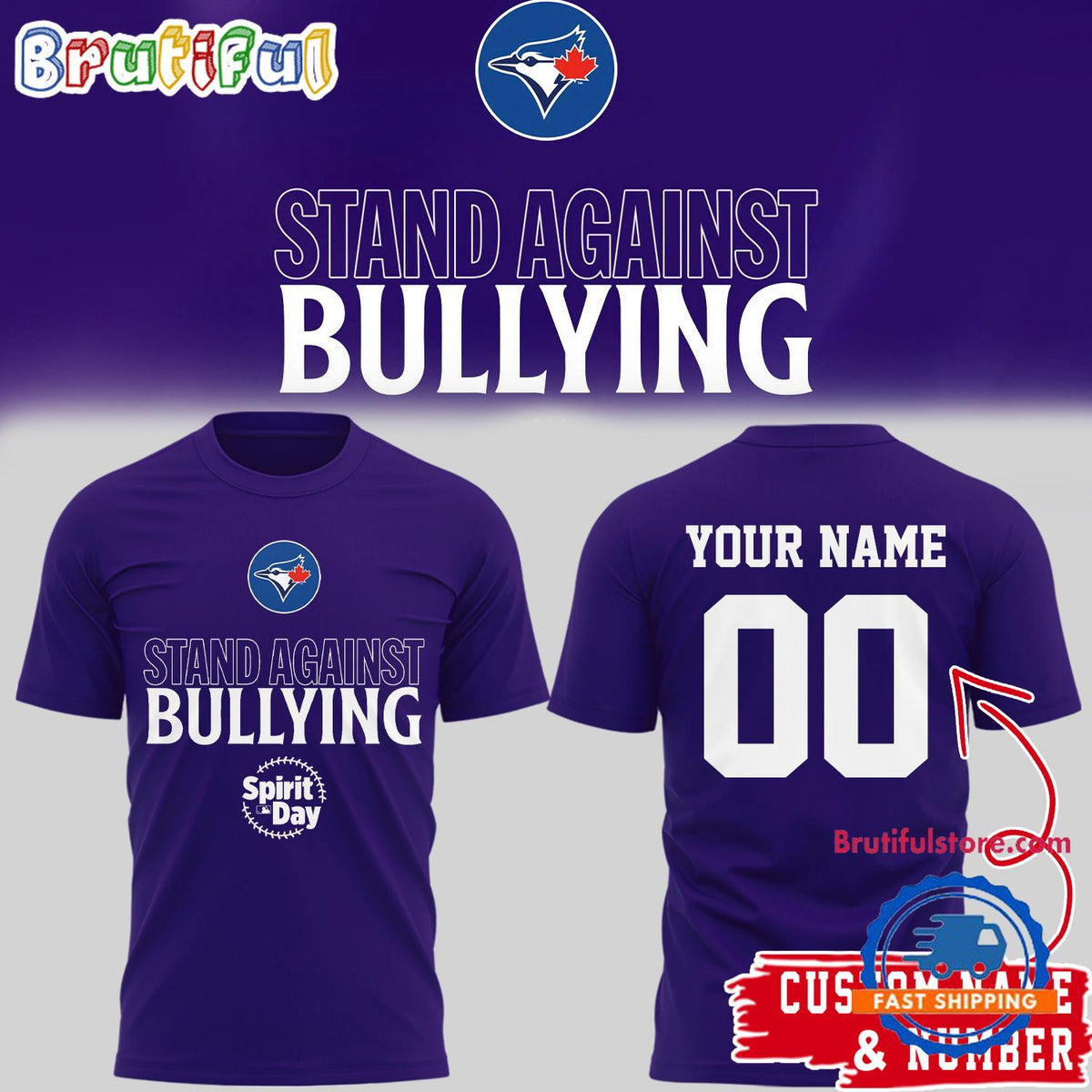 Toronto Blue Jays Special Edition Stand Against Bullying T Shirt