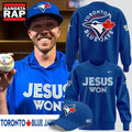 Toronto Blue Jays x JESUS WON 2026 Sweatshirt . Trending 3D Shirt