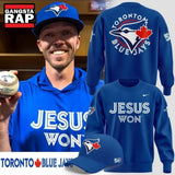 Toronto Blue Jays x JESUS WON 2026 Sweatshirt . Trending 3D Shirt