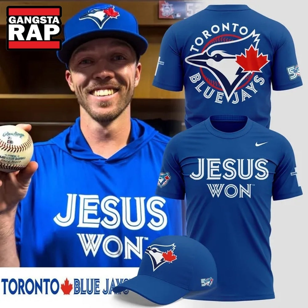 Toronto Blue Jays x JESUS WON 2026 T Shirt . Trending 3D Shirt