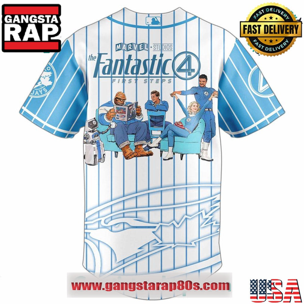 Toronto Blue Jays x The Fantastic Four Limited Edition Baseball Jersey Shirt