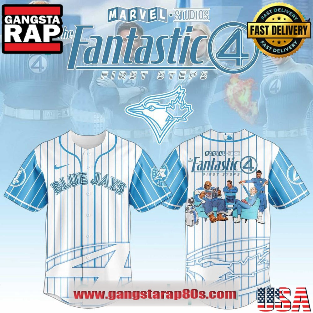 Toronto Blue Jays x The Fantastic Four Limited Edition Baseball Jersey Shirt