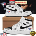 Toronto Blue Jays x The Weeknd World Series 2025 White Custom Air Jordan 1 Running Sneakers Shoes