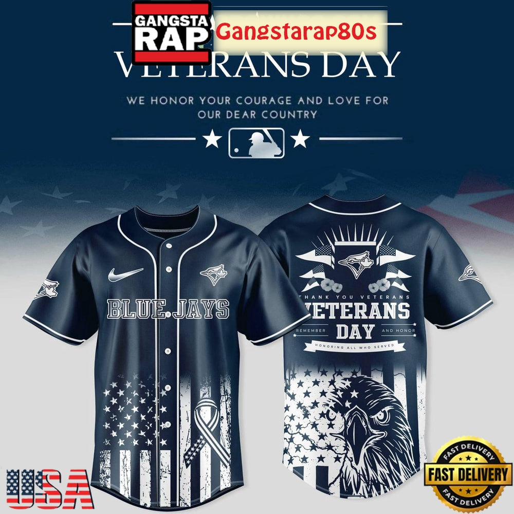 Toronto Blue Jays x Veterans Day 2025 Baseball Jersey Shirt