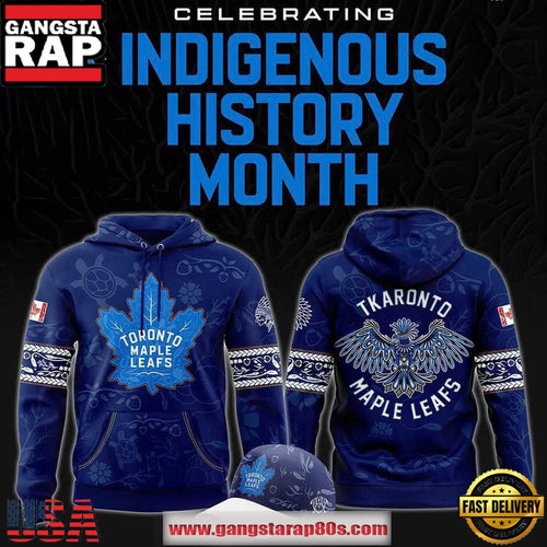 Toronto Maple Leafs 2025 Indigenous History Month All Over Print Hoodie