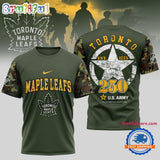 Toronto Maple Leafs NHL 250 Years US Army Limited 3D Shirt