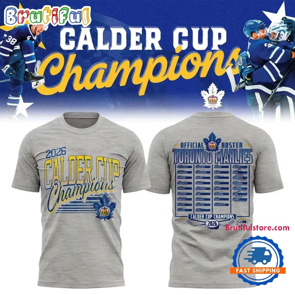 Toronto Marlies 2026 CCM Calder Cup Champions 3D Shirt