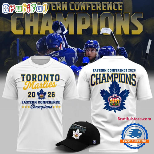 Toronto Marlies 2026 Eastern Conference Champions White T Shirt