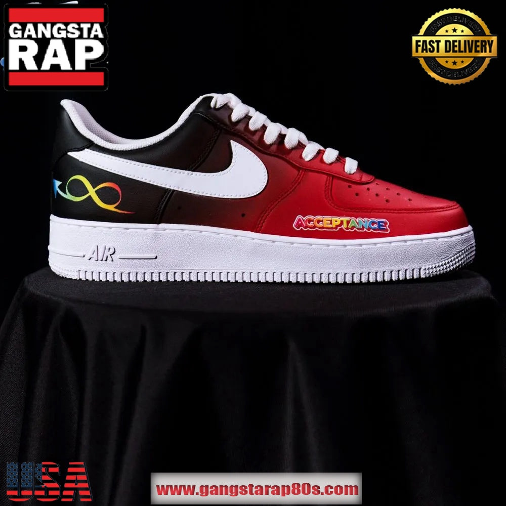 Toronto Raptors x To The Max Autism Acceptance 2025 Limited Edition Air Force 1 Running Sneakers Shoes