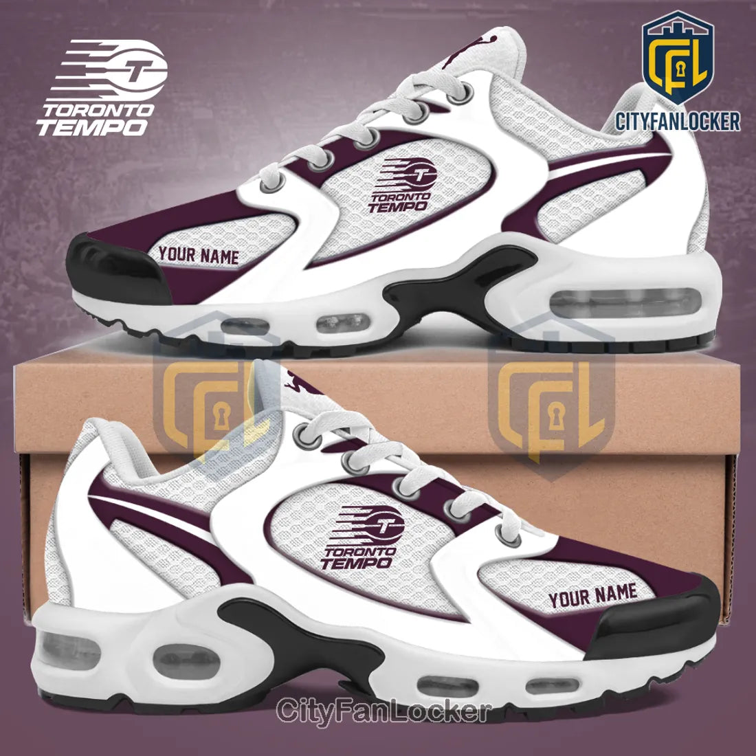 Toronto Tempo WNBA 2026 Personalized Air Max Plus Sneakers