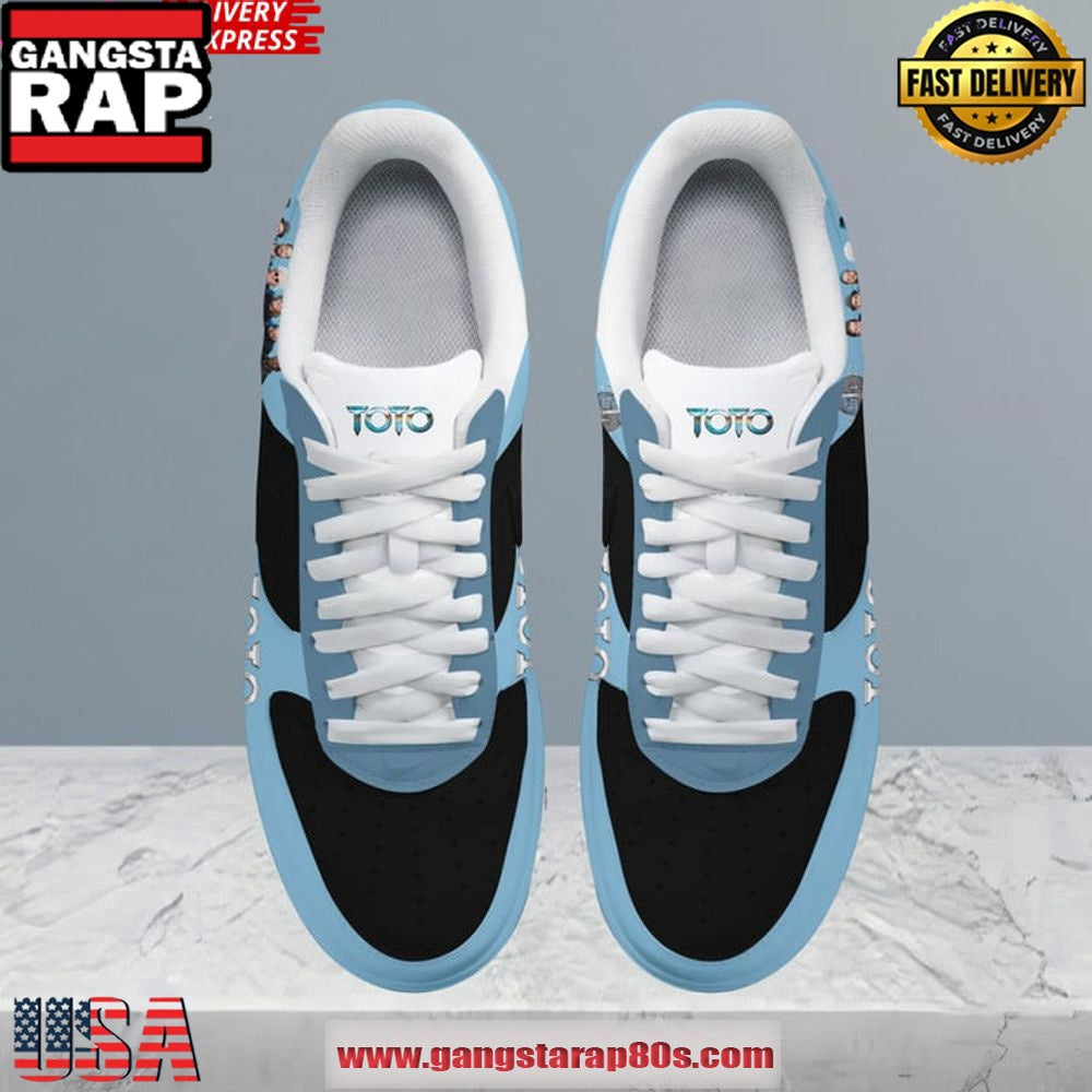 Toto Band Blue Light Limited Edition Air Force 1 Shoes Running Sneakers