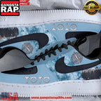 Toto Band Blue Light Limited Edition Air Force 1 Shoes Running Sneakers