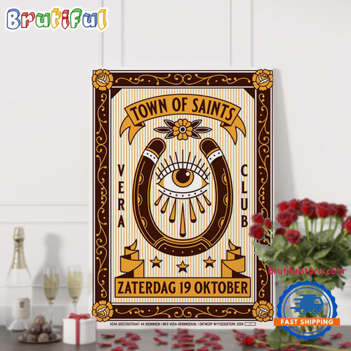 Town Of Saints Oosterstraat 44 In Groningen Nederland Oct 19 2024 Tour Poster Canvas Art