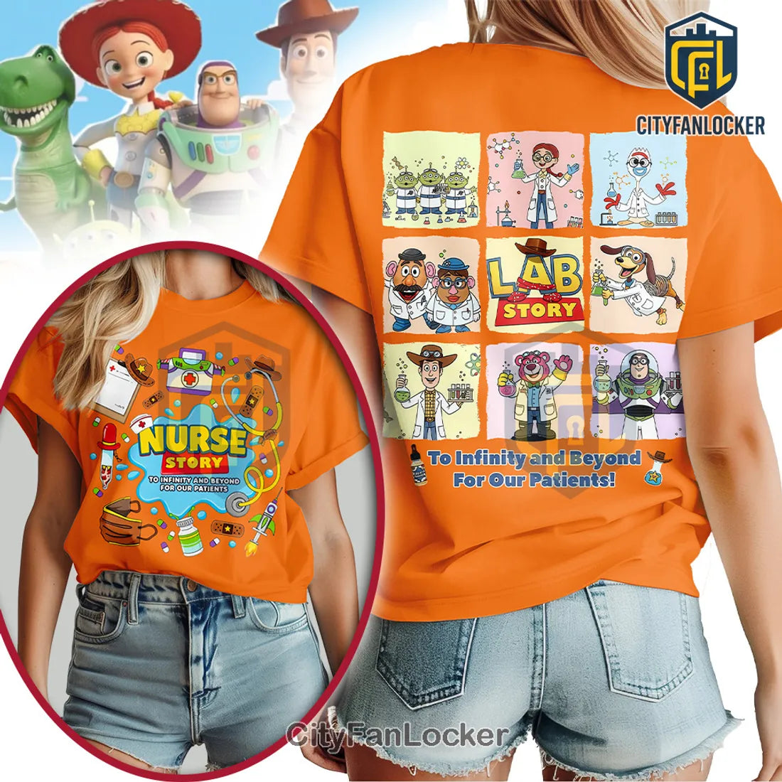Toy Story Nurse and Lab Tech Medical Professional T-Shirt