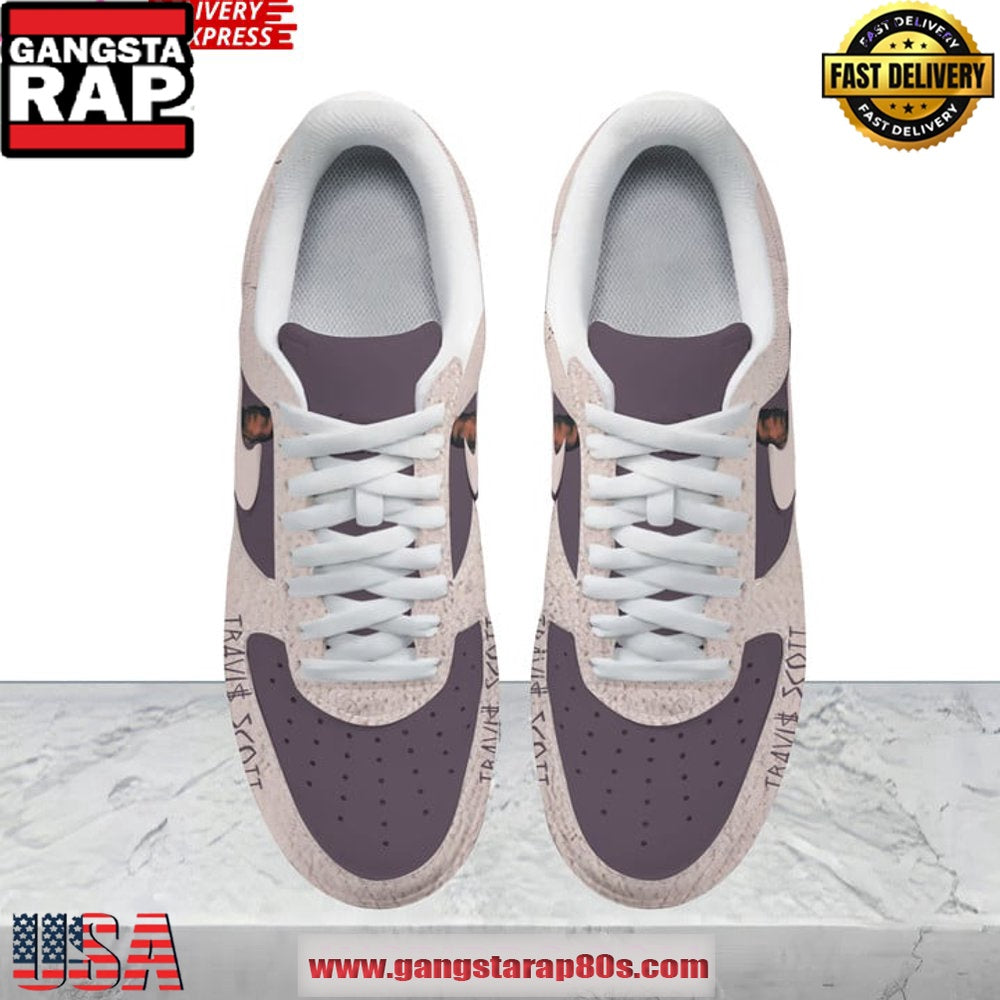 Travis Scott Cactus Jack Purple Air Force 1 Sneakers Shoes