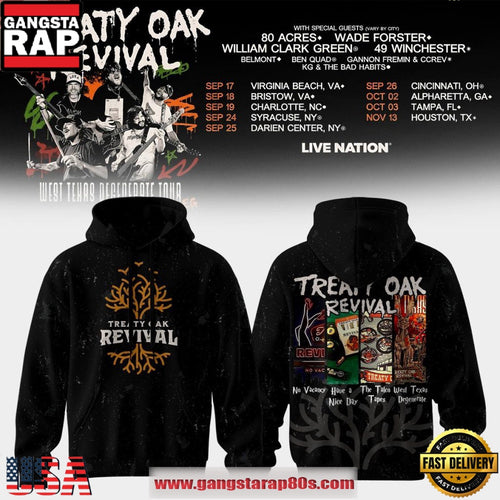 Treaty Oak Revival West Texas Degenerate Tour 2026 Outlaw Roots Unisex Hoodie