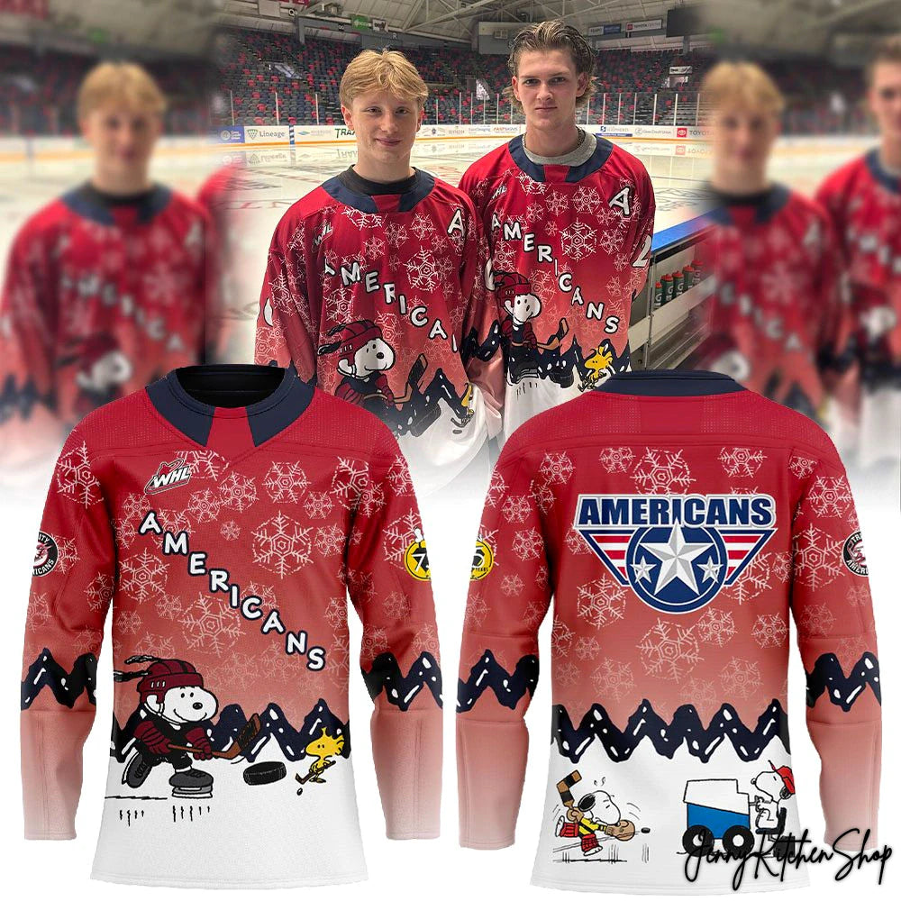 Tri-City Americans Peanuts Night Limited Hockey Jersey
