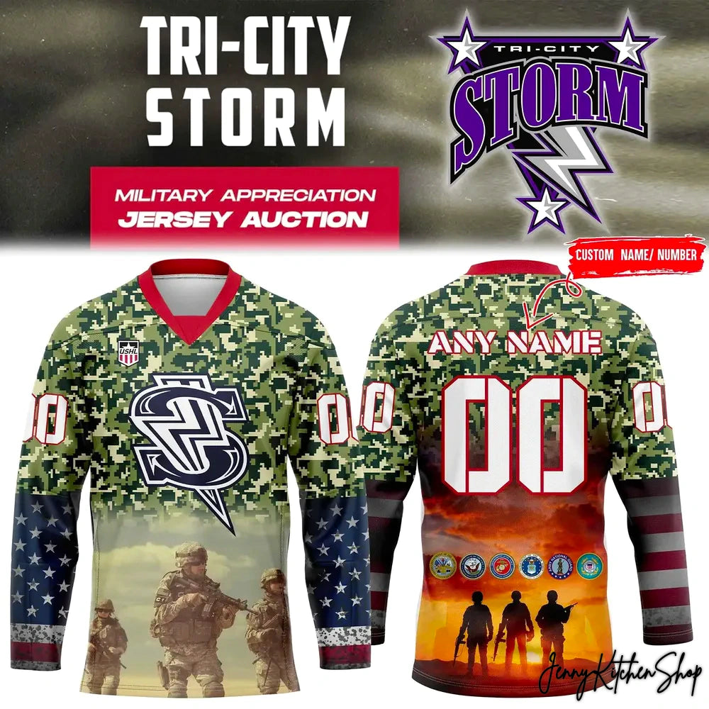 Tri-City Storm x Military Appreciation 2026 Jersey
