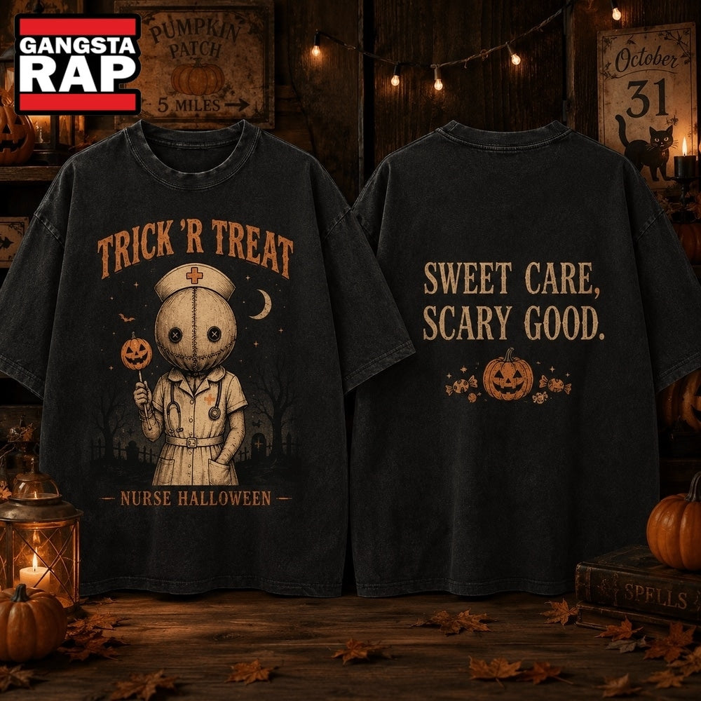 Trick ’r Treat Nurse Sweet Scare Halloween 3D Shirt