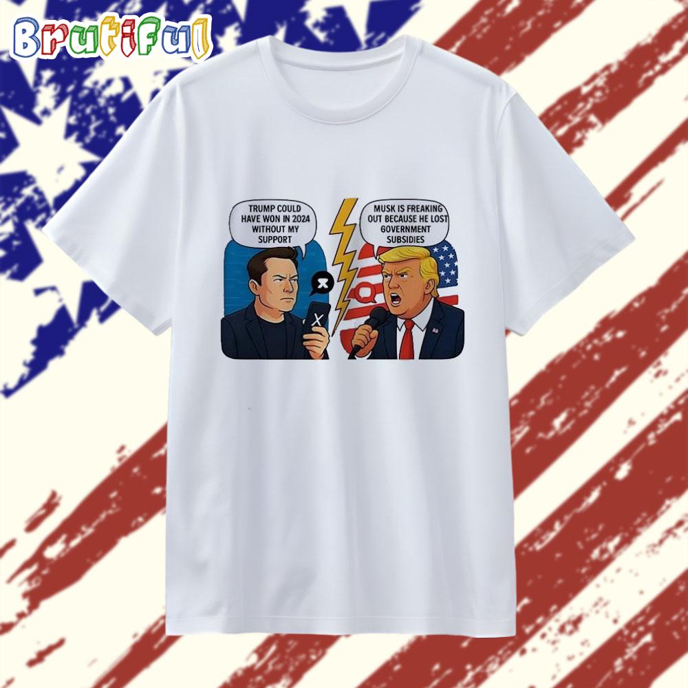 Trump vs Elon Musk Political Debate 2025 T Shirt
