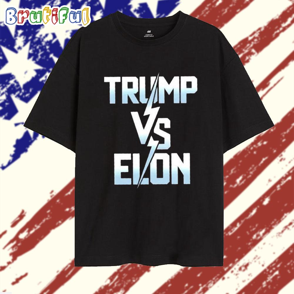 Trump Vs Elon Typography 2025 T Shirt