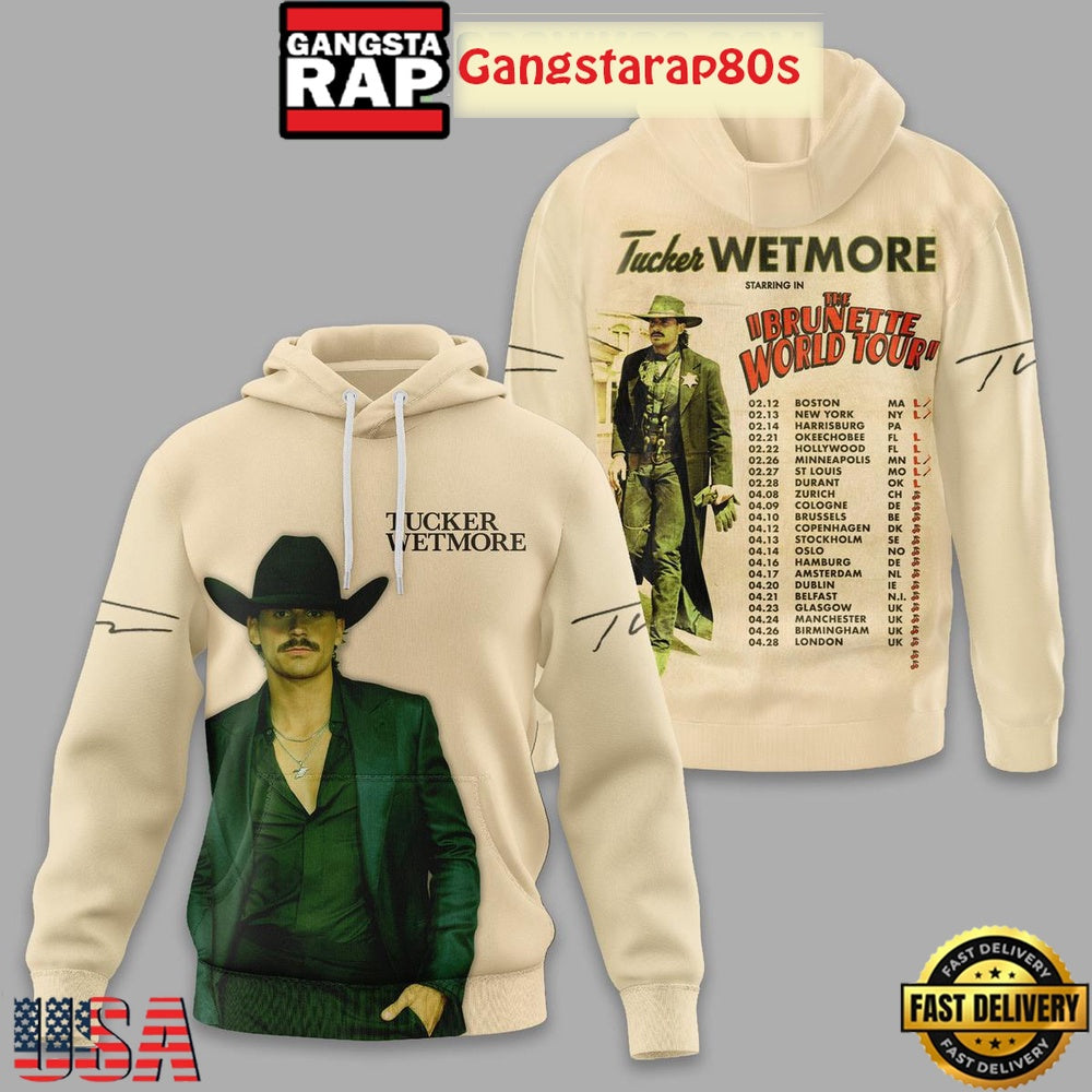 Tucker Wetmore The Brunette World Tour Unisex Hoodie