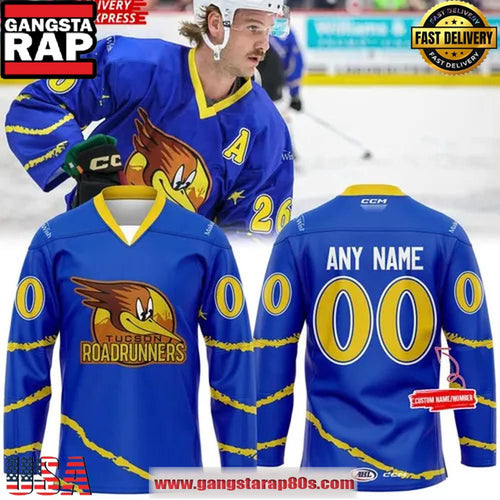 Tucson Roadrunners Make A Wish Arizona Special Hockey Jersey