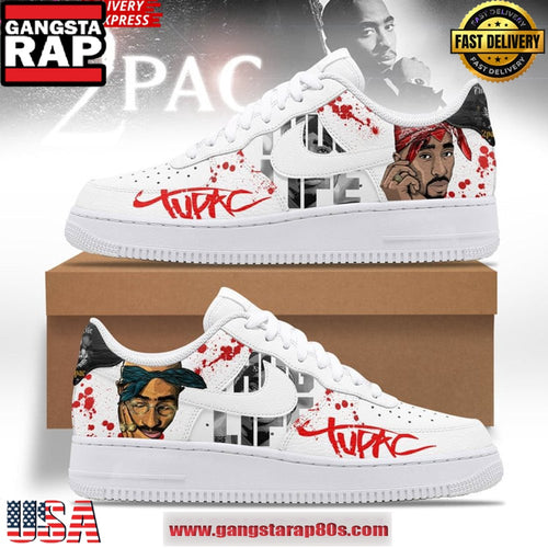 Tupac Thug Life Limited Edition Air Force 1 Sneakers Shoes