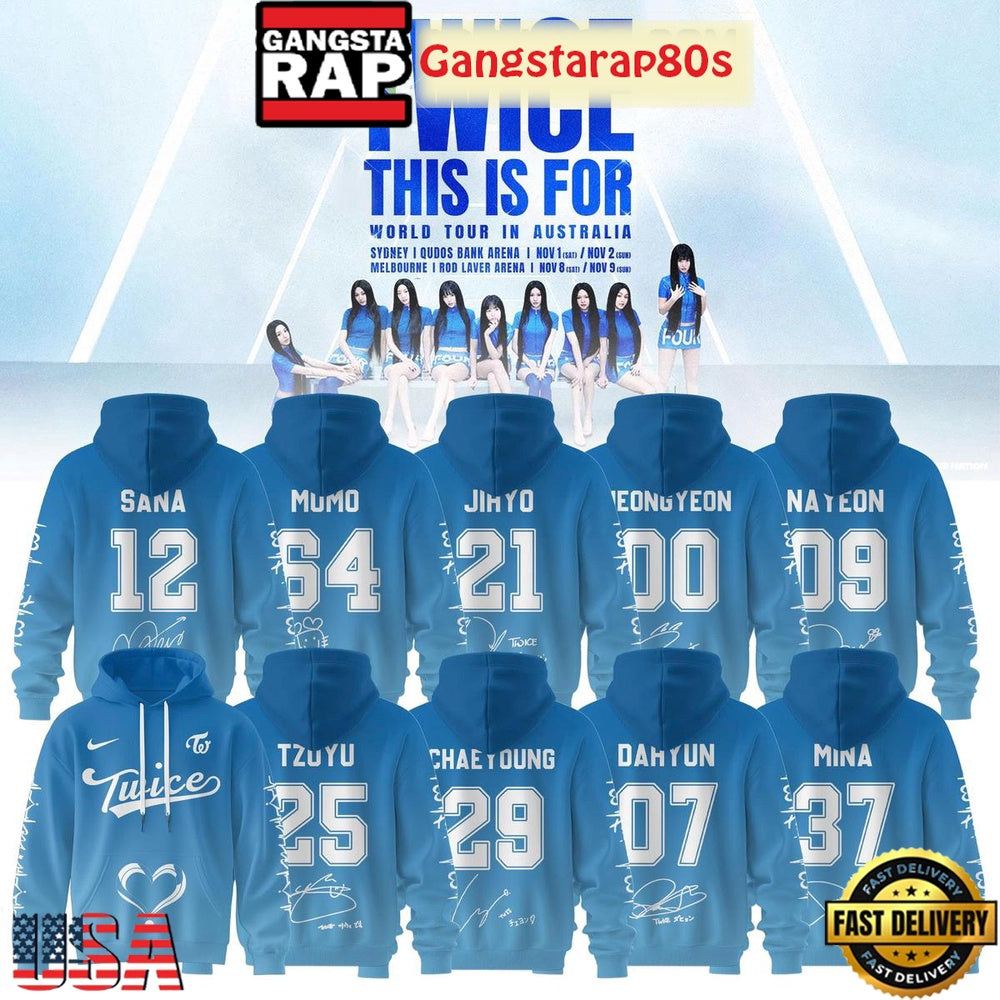 Twice This Is For World Tour 2025 Custom Unisex Hoodie