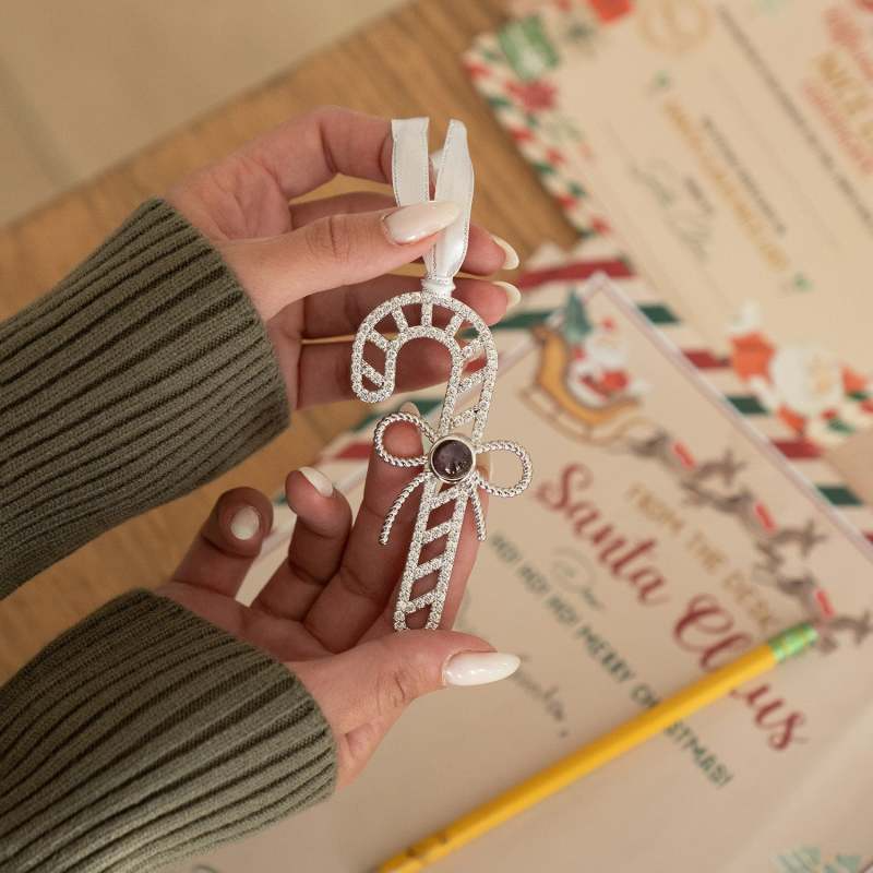 Custom Photo Snowflake Projection Ornament - Personalized Christmas Decoration Gifts
