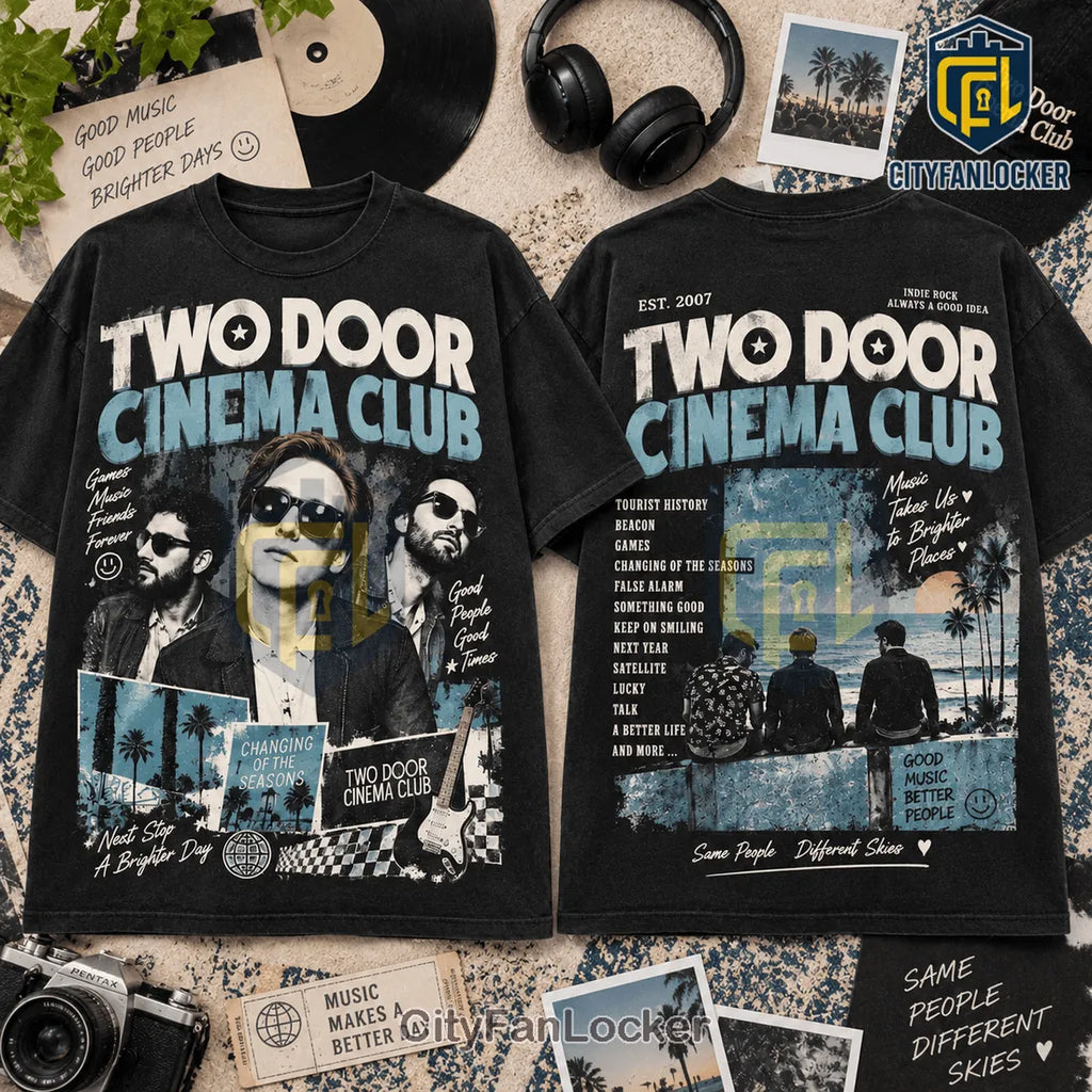 Two Door Cinema Club Band Black T-Shirt