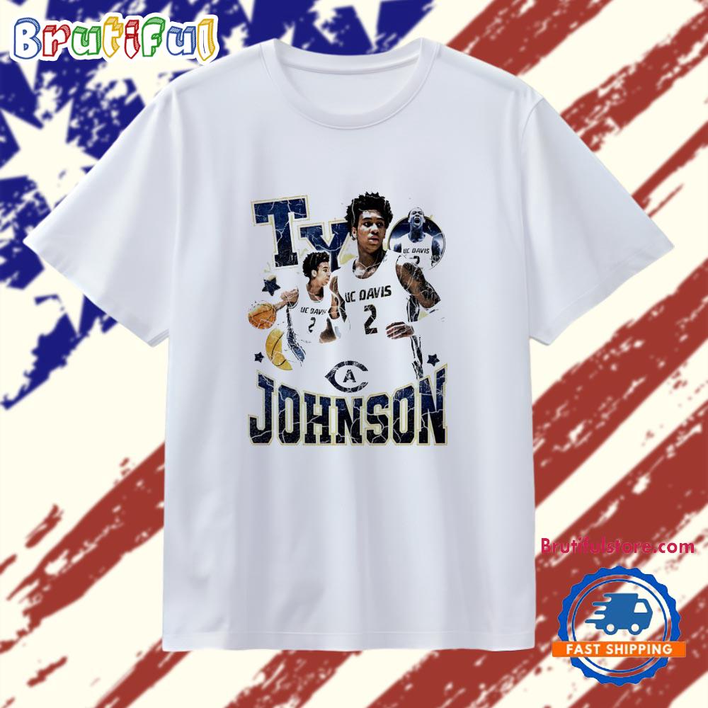 Ty Johnson UC Davis Aggies Graphic T Shirt