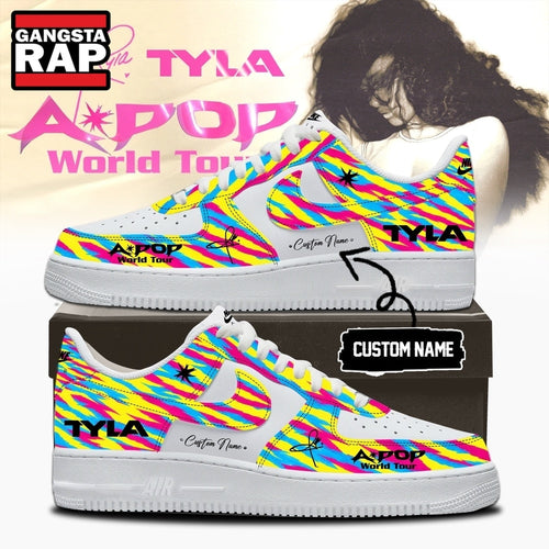 Tyla A POP World Tour Limited Edition Signature Air Force 1 Shoes , Music Trending Shoes