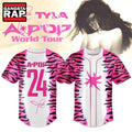 Tyla A POP World Tour Limited Edition Signature Baseball Jersey , Music Fans Jersey Shirt