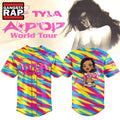 Tyla A POP World Tour Signature 2026 Chibi Design Baseball Jersey , Music Fans Jersey Shirt