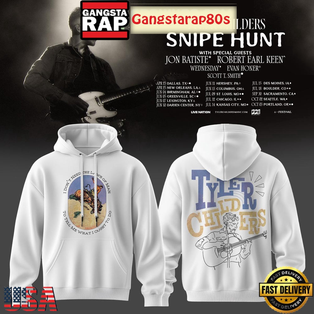 Tyler Childers 2026 Tour Snipe Hunt Unisex Hoodie
