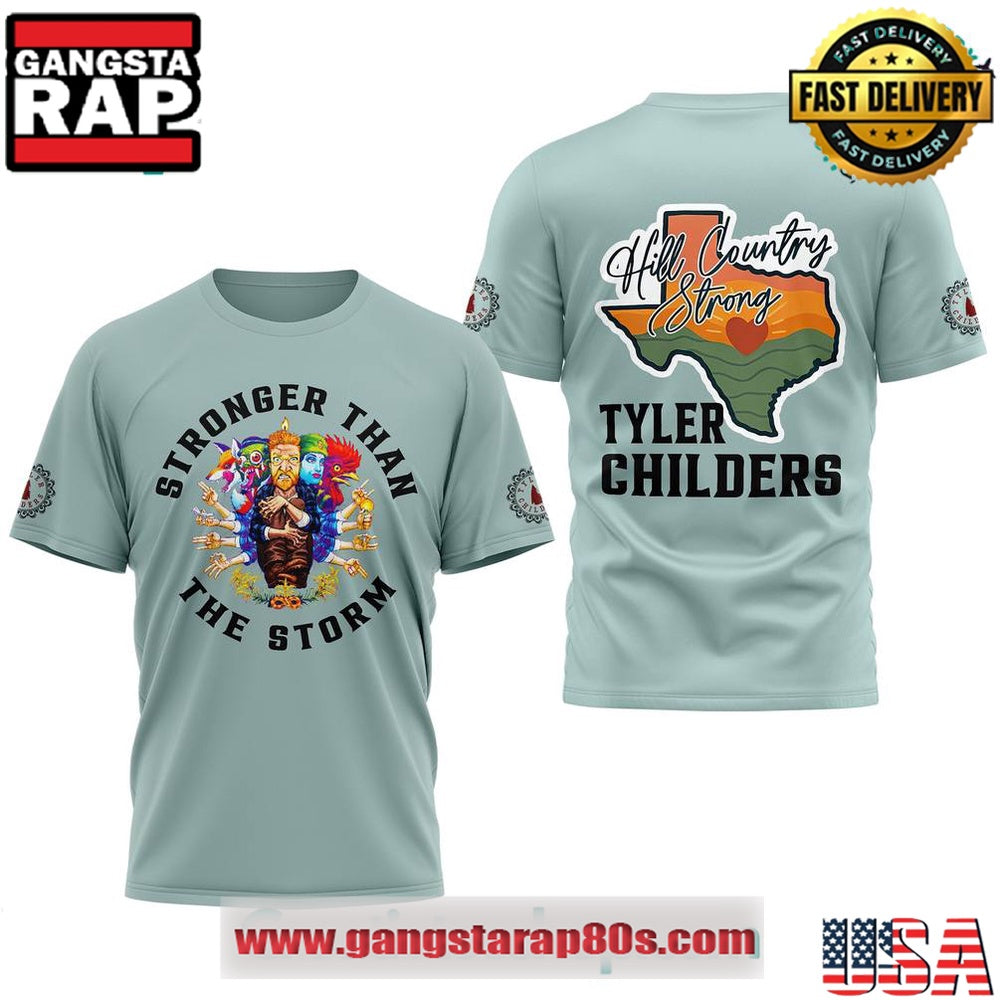 Tyler Childers Texas Stronger than the Storm Special 3D T Shirt