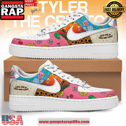 Tyler The Creator Call Me If You Get Lost Limited Air Force 1 Running Sneakers