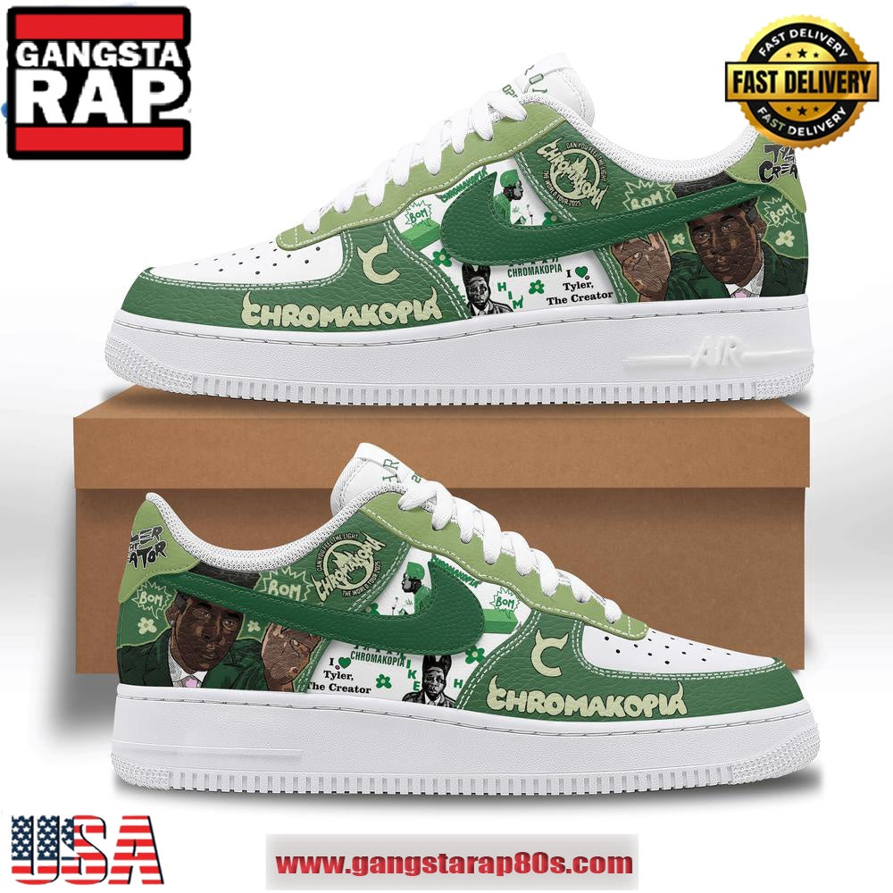 Tyler, the Creator Chromakopia 2025 World Tour Air Force 1s Running Sneakers Shoes