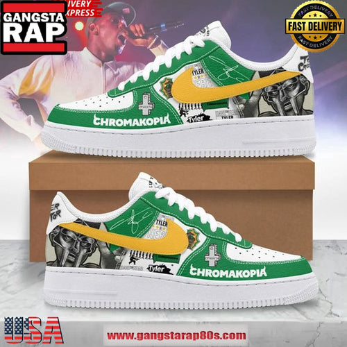 Tyler The Creator x Chromakopia Limited Edition Air Force 1 Running Sneakers