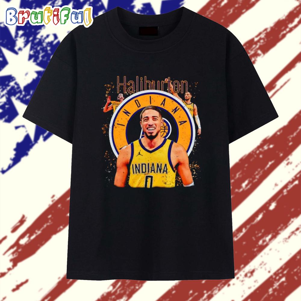 Tyrese Haliburton Indiana Pacers Basketball Art T Shirt