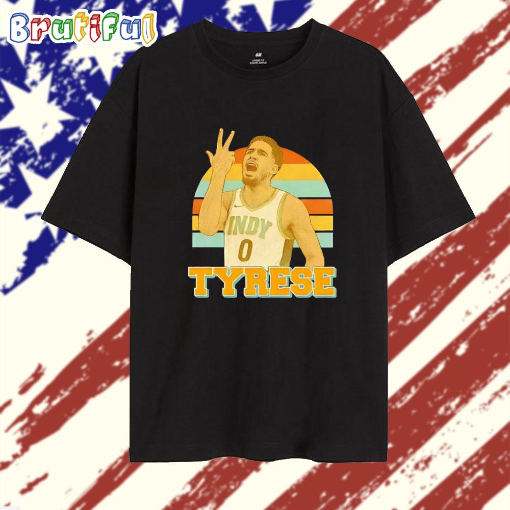 Tyrese Haliburton Indiana Pacers Basketball Retro T Shirt