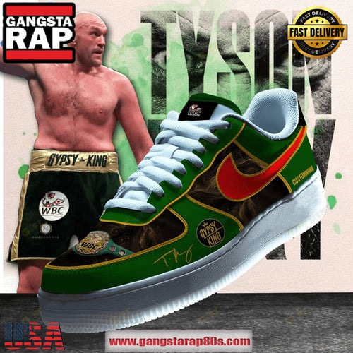Tyson Fury Gypsy King Air Force 1 Running Sneakers Shoes