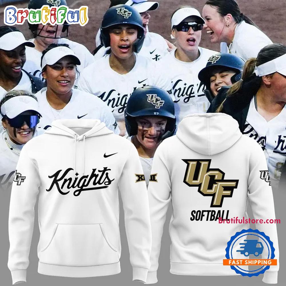 UCF Knights Softball 2025 New Design White Hoodie T-Shirt