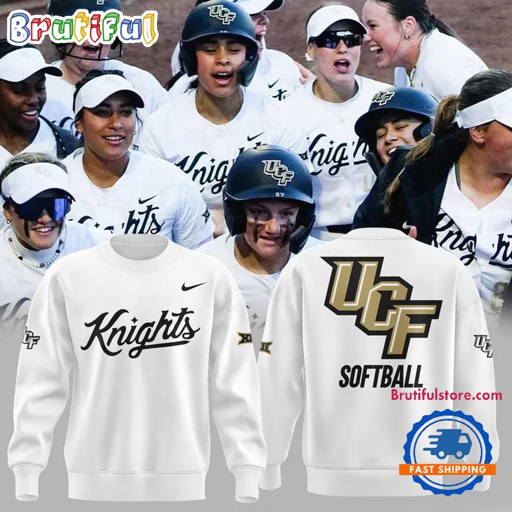 UCF Knights Softball 2025 New Design White Hoodie T-Shirt